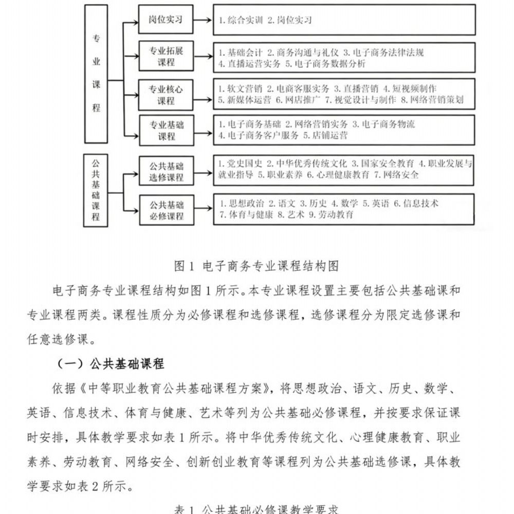 电子商务专 业人才培养方案