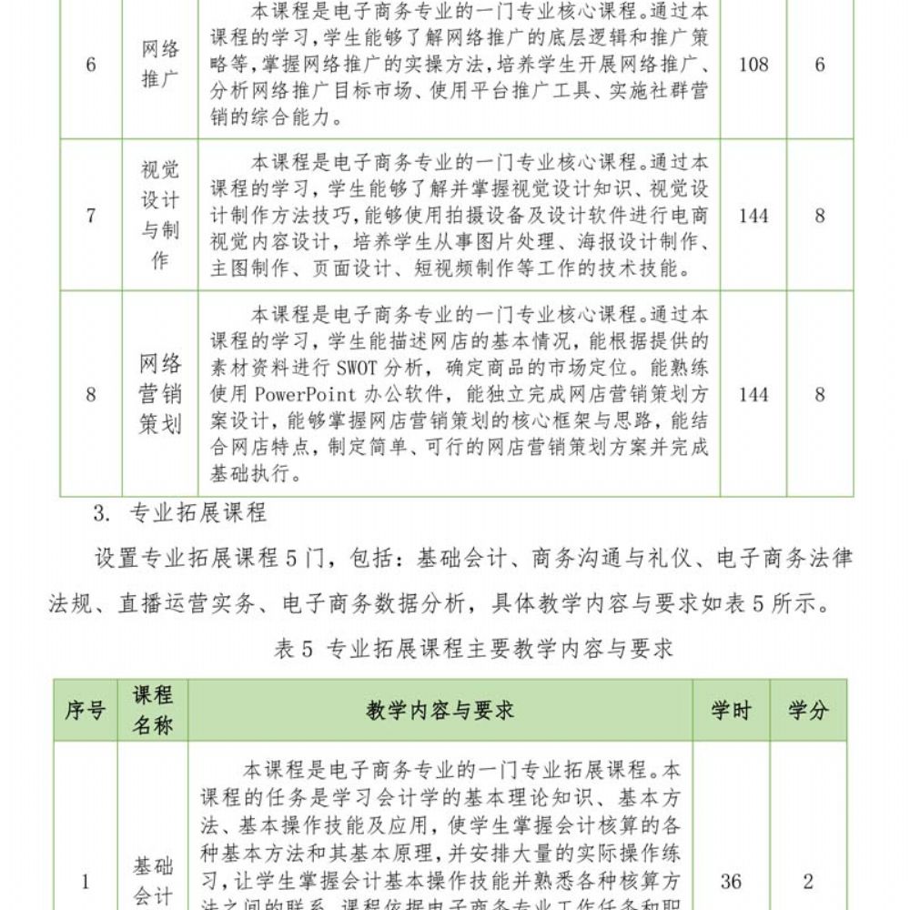 电子商务专 业人才培养方案